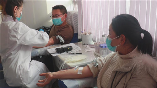 黄陵县红十字会组织开展献出热血，助力抗“疫”活动