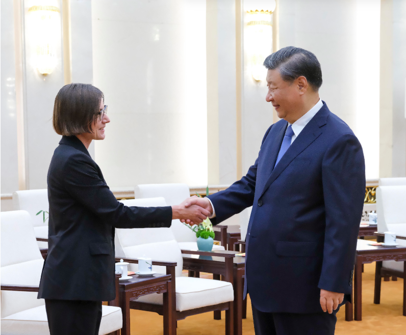 习近平会见红十字国际委员会主席斯波利亚里茨